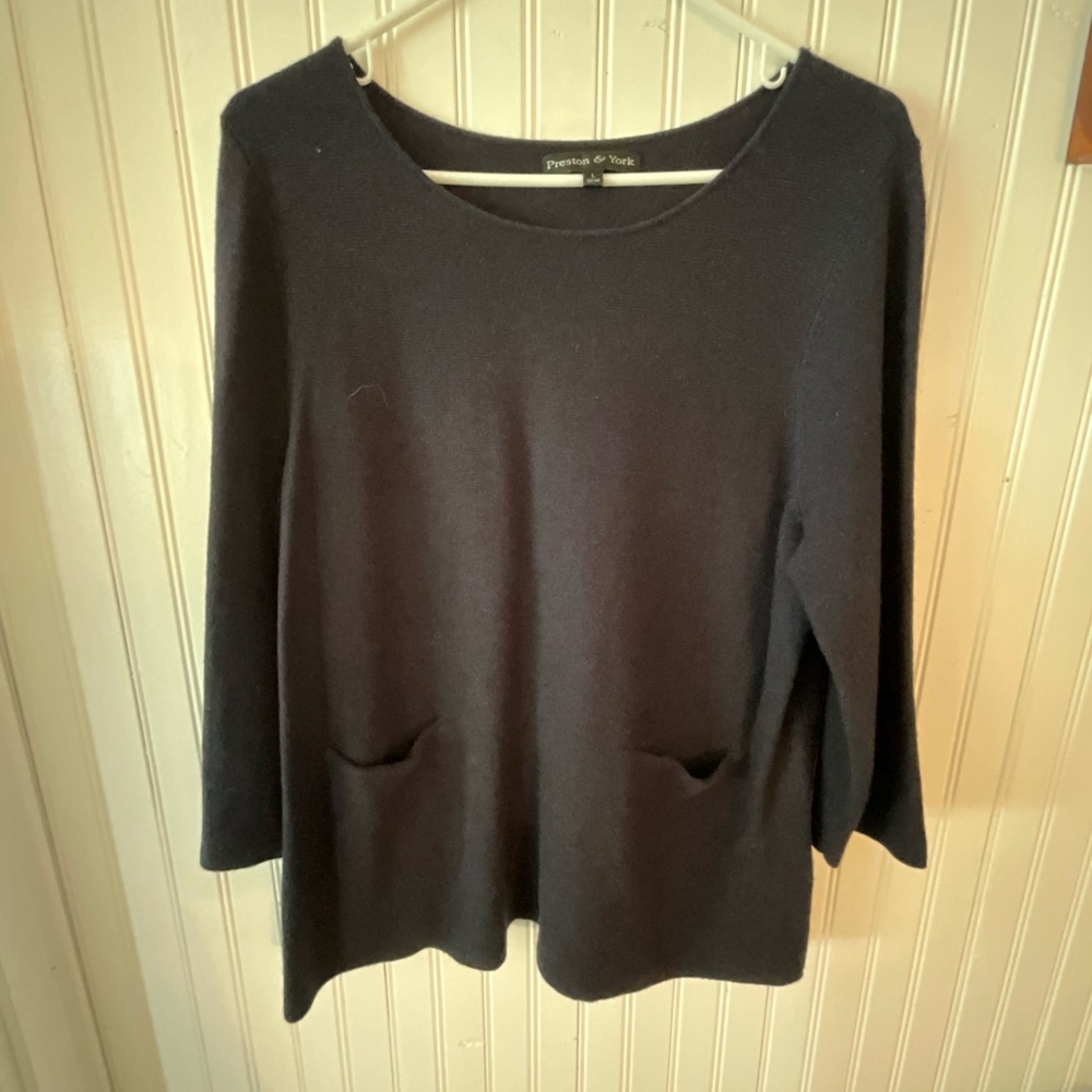 Preston & York Pocketed Tunic (wool blend, size L)